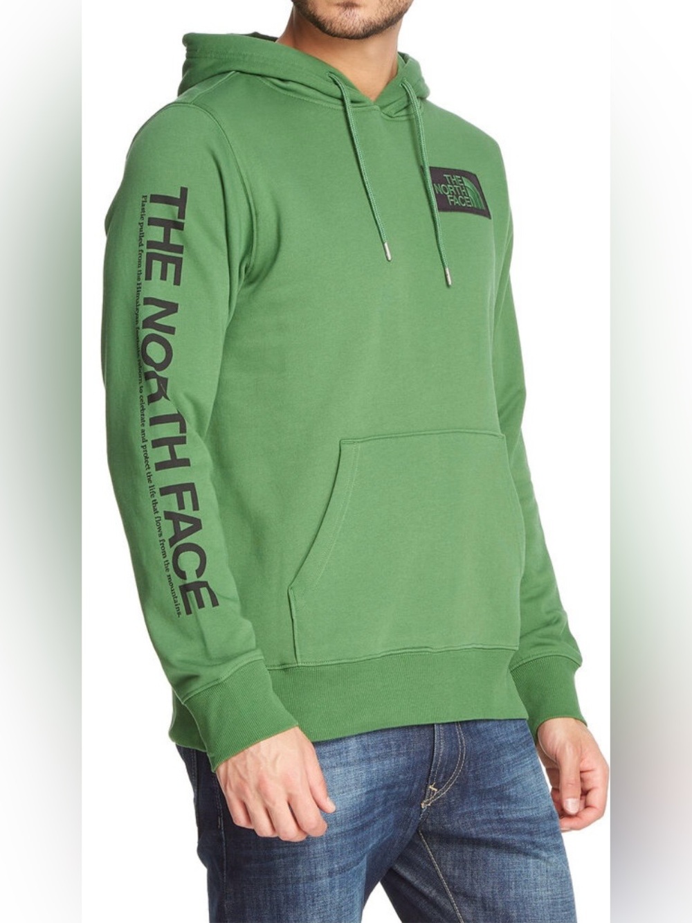 The North Face Men’s Green Logo Graphic Back Pullover Hoodie Men’s Size S